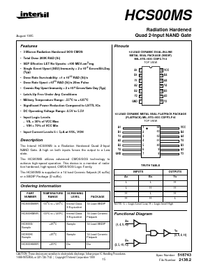 HCS00KMSR Datasheet PDF Intersil