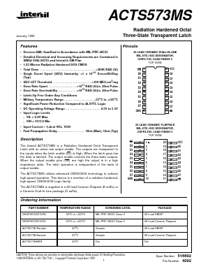 ACTS573K Datasheet PDF Intersil
