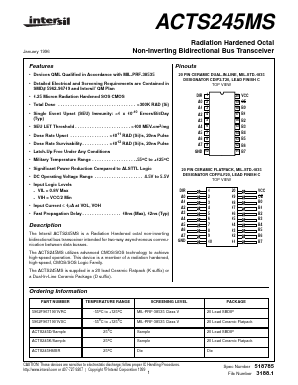 ACTS245HMSR Datasheet PDF Intersil