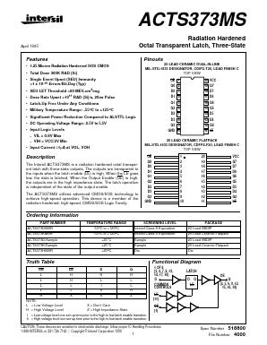 ACTS373D/SAMPLE Datasheet PDF Intersil