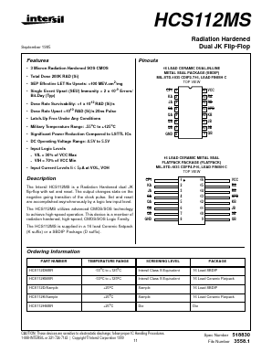 HCS112DMSR Datasheet PDF Intersil
