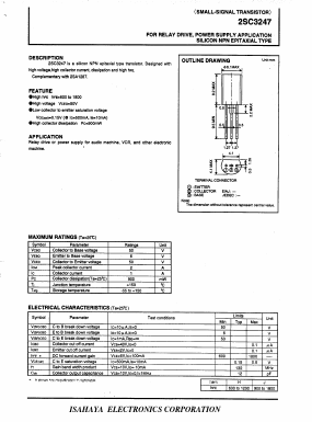 C3247 Datasheet PDF Isahaya Electronics