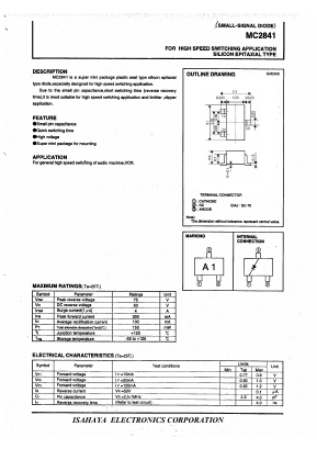 MC2841 Datasheet PDF Isahaya Electronics