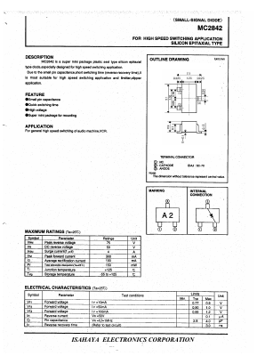 MC2842 Datasheet PDF Isahaya Electronics