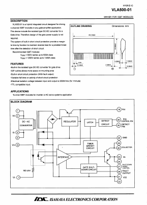 VLA500-01 Datasheet PDF Isahaya Electronics