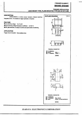 BS08E Datasheet PDF Isahaya Electronics