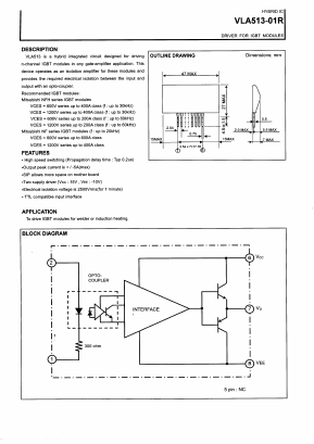 VLA513-01R Datasheet PDF Isahaya Electronics