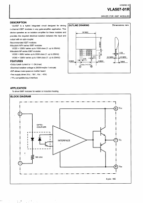 VLA507-01R Datasheet PDF Isahaya Electronics