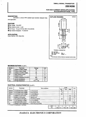 C4356 Datasheet PDF Isahaya Electronics