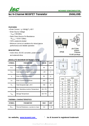 2N06L09B Datasheet PDF Inchange Semiconductor