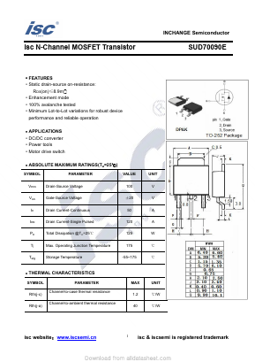 SUD70090E Datasheet PDF Inchange Semiconductor