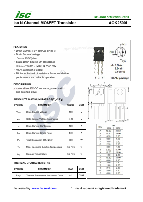 AOK2500L Datasheet PDF Inchange Semiconductor