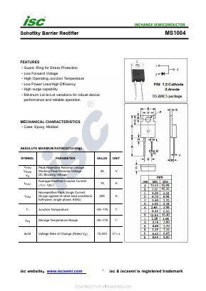 MS1004 Datasheet PDF Inchange Semiconductor
