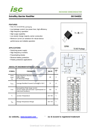 SK1045D2 Datasheet PDF Inchange Semiconductor