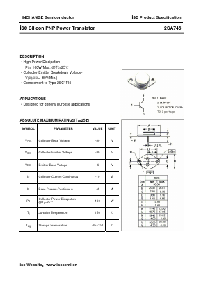 2SA746 Datasheet PDF Inchange Semiconductor