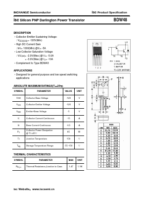 BDW48 Datasheet PDF Inchange Semiconductor
