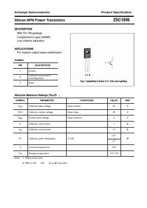 C1846 Datasheet PDF Inchange Semiconductor