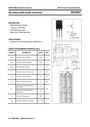 2SC4427 Datasheet PDF Inchange Semiconductor