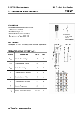 A900 Datasheet PDF Inchange Semiconductor