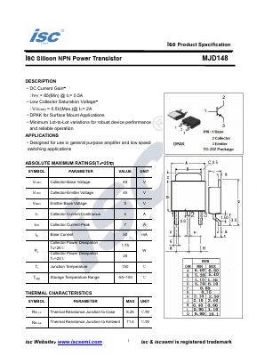 MJD148 Datasheet PDF Inchange Semiconductor