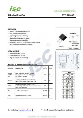 STTH2003CG Datasheet PDF Inchange Semiconductor