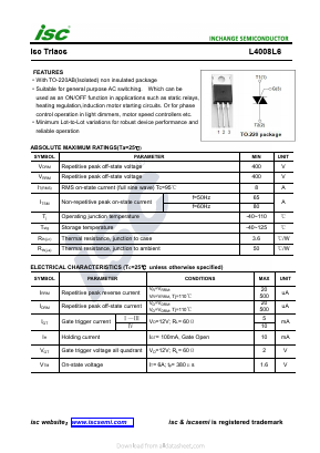 L4008L6 Datasheet PDF Inchange Semiconductor