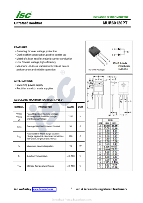 MUR30120PT Datasheet PDF Inchange Semiconductor