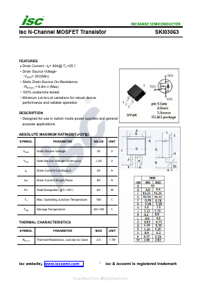 SKI03063 Datasheet PDF Inchange Semiconductor