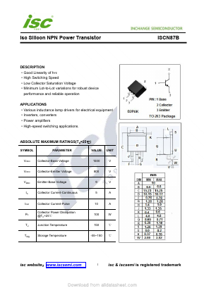 ISCN87B Datasheet PDF Inchange Semiconductor