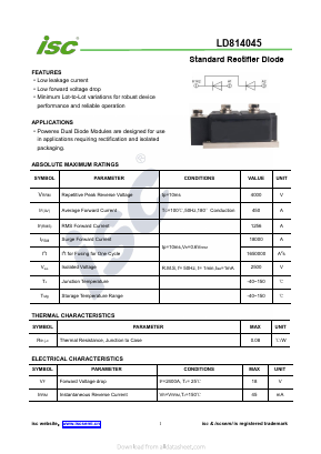 LD814045 Datasheet PDF Inchange Semiconductor