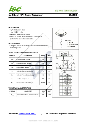 3DA98B Datasheet PDF Inchange Semiconductor