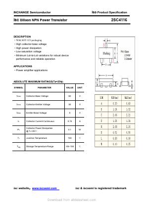 2SC4116 Datasheet PDF Inchange Semiconductor