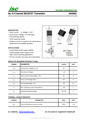 4N0806 Datasheet PDF Inchange Semiconductor