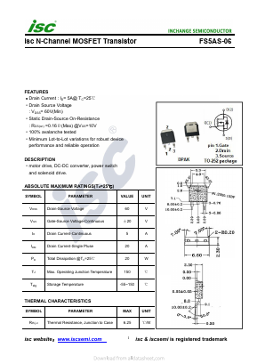 FS5AS-06 Datasheet PDF Inchange Semiconductor