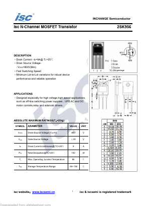 2SK956 Datasheet PDF Inchange Semiconductor