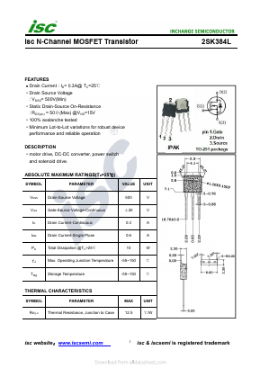 K384L Datasheet PDF Inchange Semiconductor