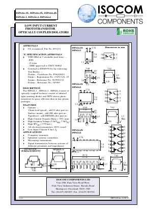 ISP624-4 Datasheet PDF Isocom 
