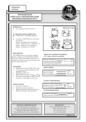 CNX862XG Datasheet PDF Isocom 