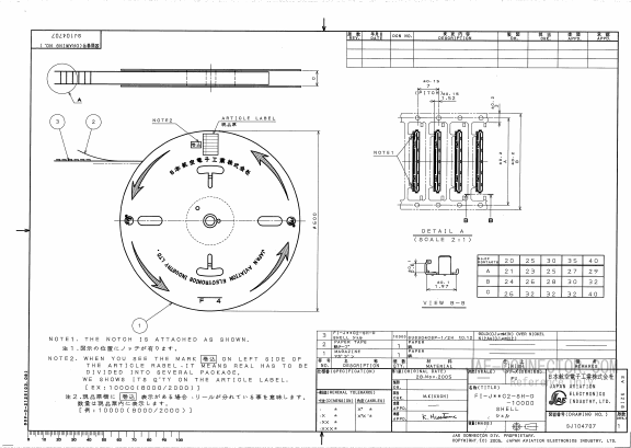 FI-J35C2-SH-D-10000 Datasheet PDF Japan Aviation Electronics Industry, Ltd.