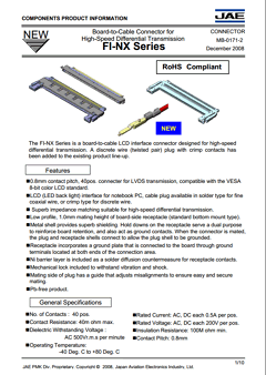 JAHL-10393 Datasheet PDF Japan Aviation Electronics Industry, Ltd.