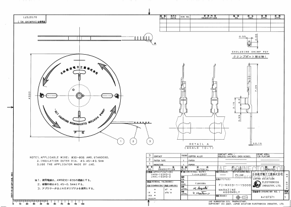 FI-NXC3-1-15000 Datasheet PDF Japan Aviation Electronics Industry, Ltd.