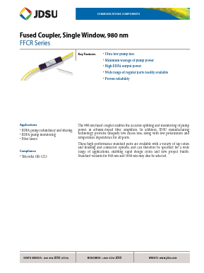 FFCR5AL1 Datasheet PDF JDS Uniphase Corporation