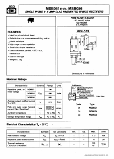 MSB056 Datasheet PDF Jinan Gude Electronic Device