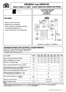 KBU800G Datasheet PDF Jinan Gude Electronic Device