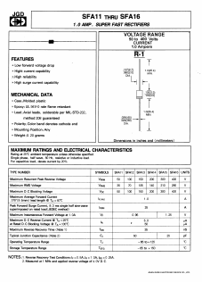 SFA11 Datasheet PDF Jinan Gude Electronic Device
