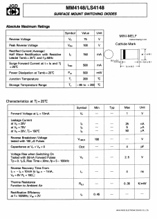 LS4148 Datasheet PDF Jinan Gude Electronic Device