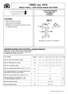 1W10 Datasheet PDF Jinan Gude Electronic Device