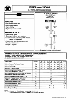 1N5400 Datasheet PDF Jinan Gude Electronic Device