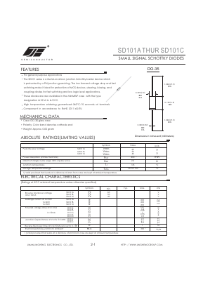 SD101C Datasheet PDF Jinan Jing Heng Electronics Co., Ltd.