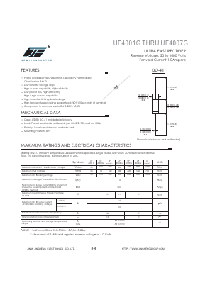 UF4004G Datasheet PDF Jinan Jing Heng Electronics Co., Ltd.